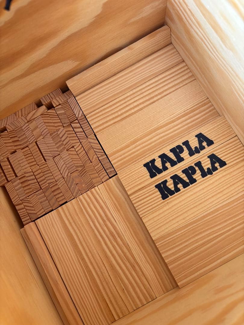 KAPLA 木製ブロック 280ピース 箱・赤本付き
