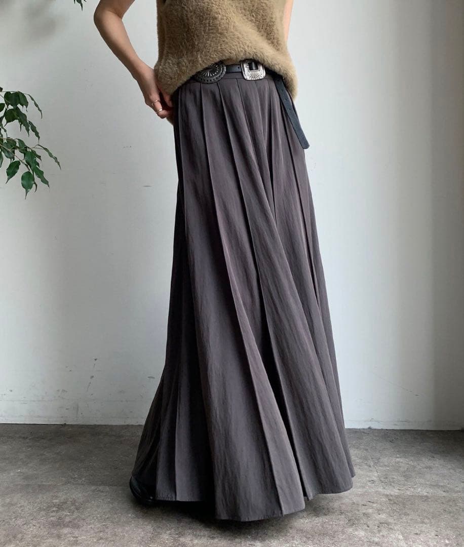 DouDou パネルプリーツスカート