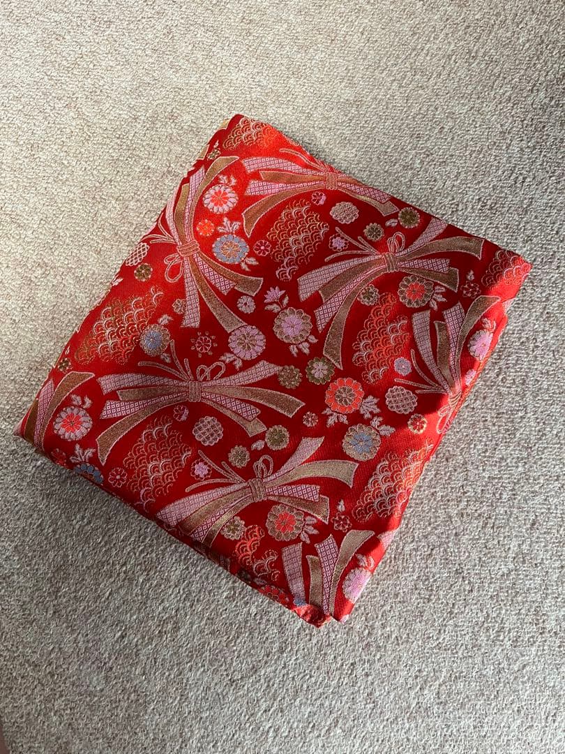 13絃用 琴袋(丸袋) オレンジ系　柄物