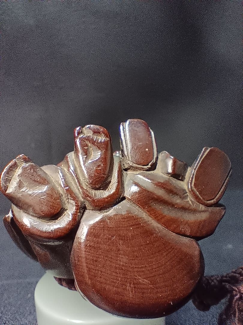 柘植彫 江戸時代 根付 「恵比寿大黒の図」 縁起物 - メルカリ