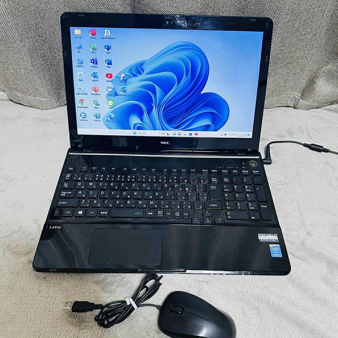 S150 NECノートパソコンSSDサクサク動く Windows11オフィス付き - メルカリ