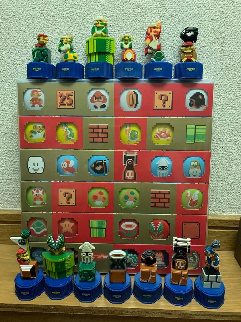 スーパーマリオキャラクター ペットボトルキャップ、缶バッジ、クラブニンテンドー スーパーマリオ ペットボトルキャップ 全種類の通販 by ロゼッタ's