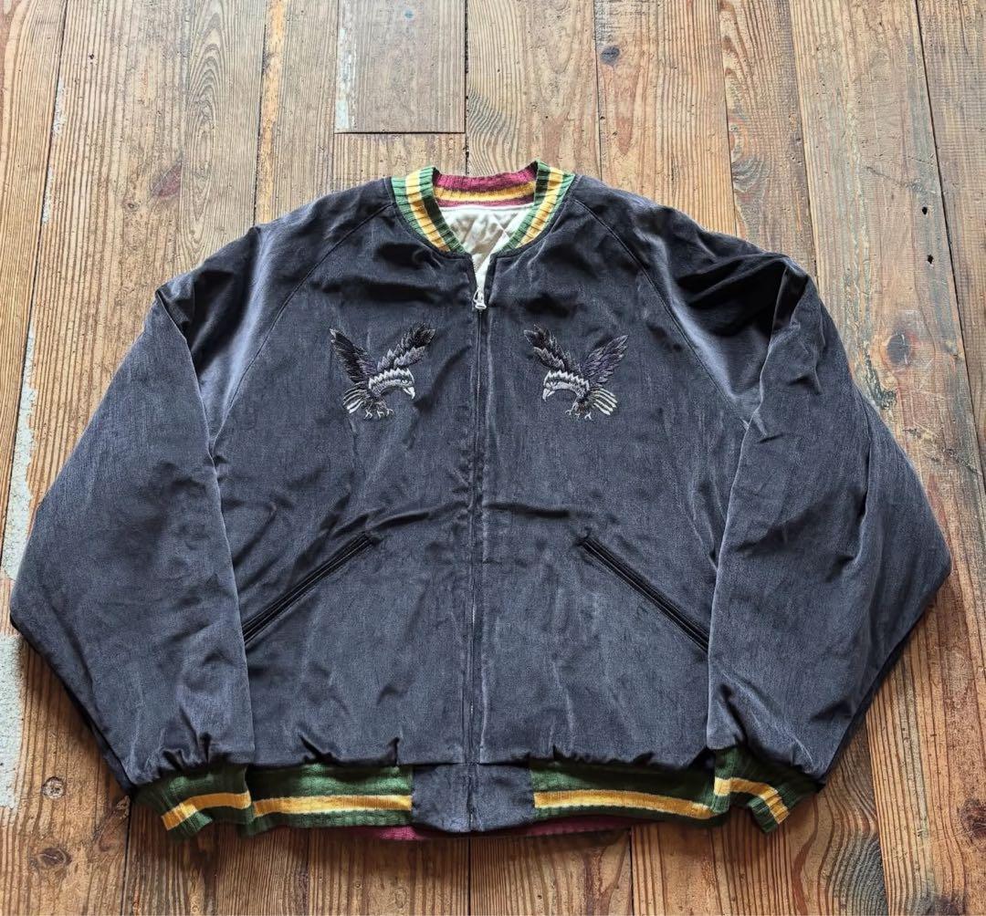 KAPITAL キャピタル 別珍 スーベニアJKT(カラスとドクロ)/ ブラック