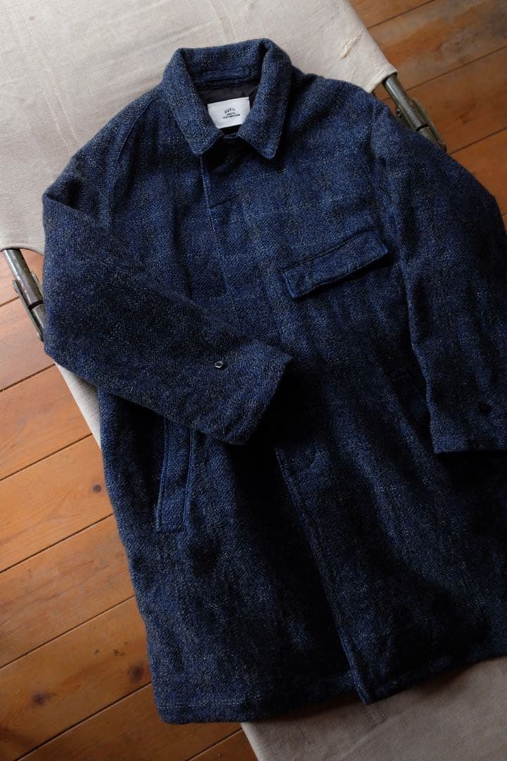 [OUTIL]MANTEAU BERCK　INDIGO×BLACK×YELLOW