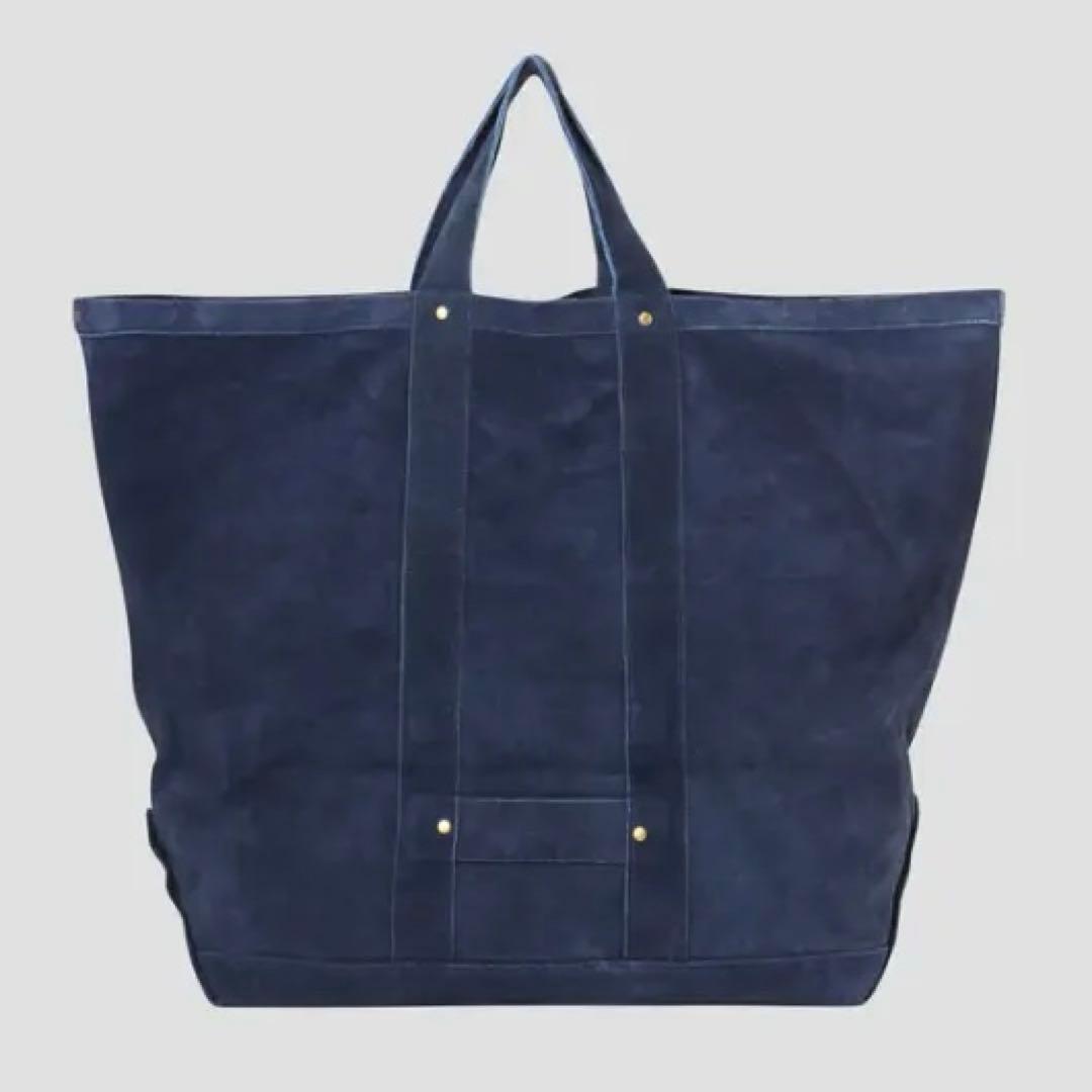 バッグ SEVEN BY SEVEN LEATHER TOTE BAG NAVY