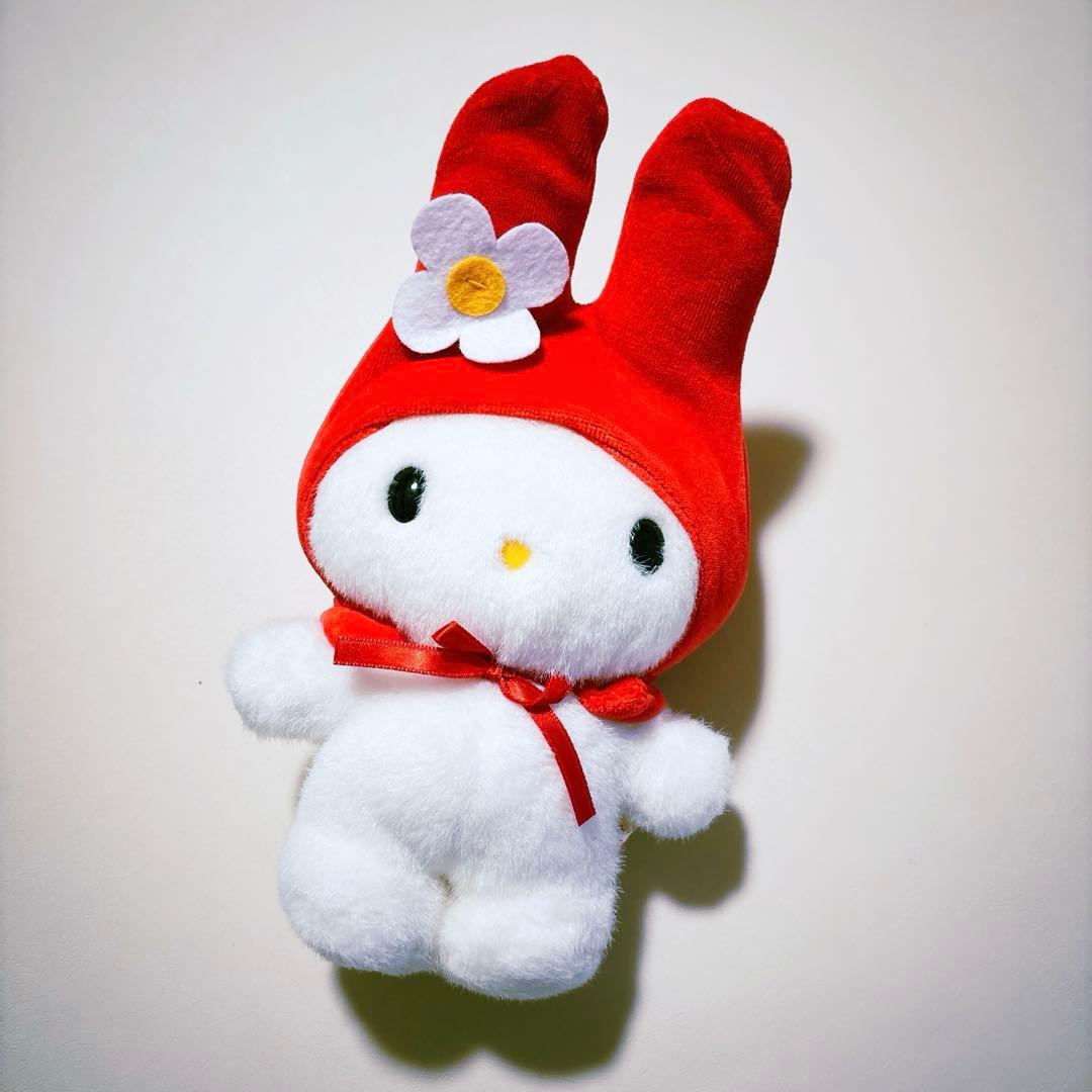 サンリオ マイメロ ぬいぐるみ レトロ 頭巾 赤ずきん レア ふわふわ