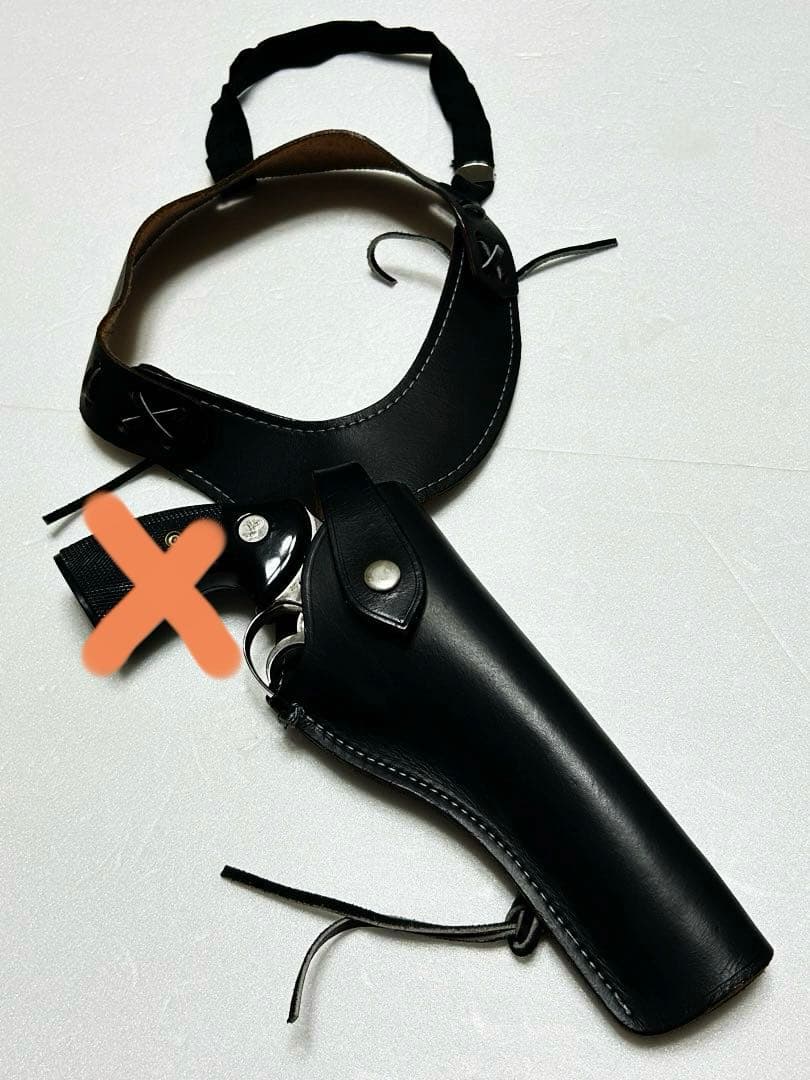 【希少】コクサイ 6Bショルダーホルスター 502 本革 7.5インチ収納