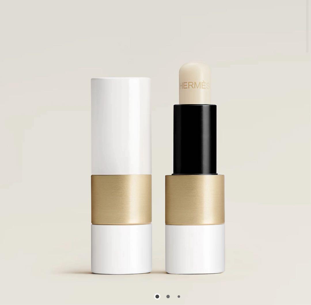 HERMES リップクリーム ホワイト/ブラック