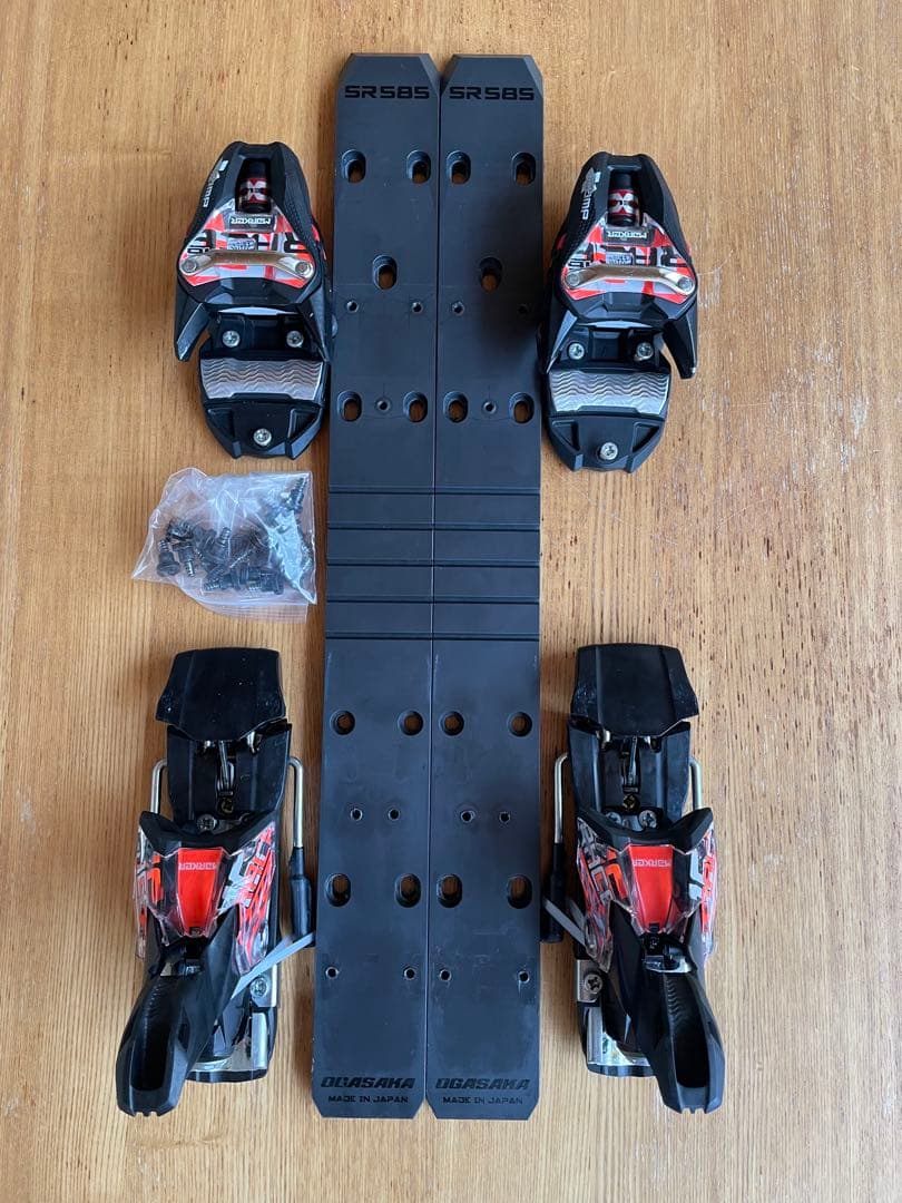 24マーカーXCOMP16ビンディング 25オガサカSR 585プレート TC（OGASAKA） オガサカ スキー OGASAKA TC-S + SR585 MARKER COMP 12