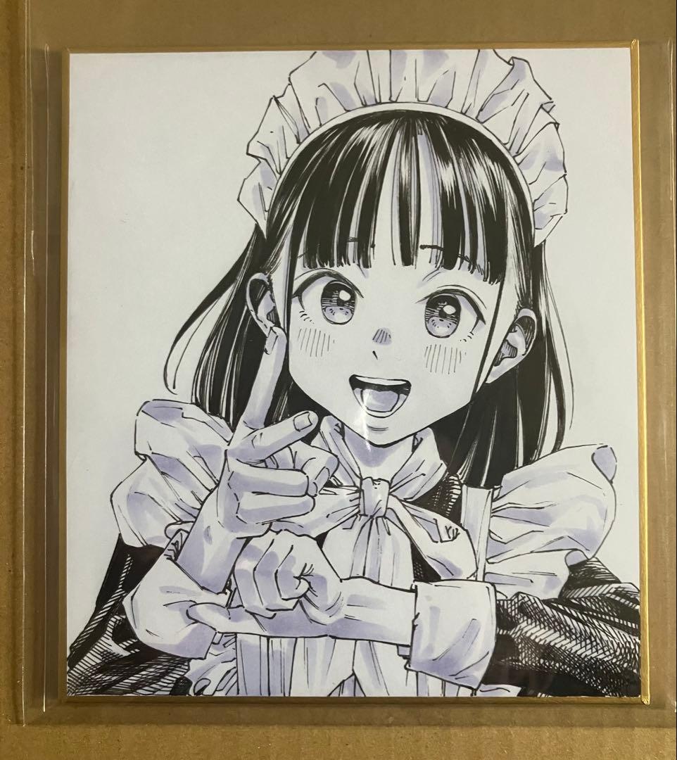 ガガイモ　会場限定1点物　直筆イラスト色紙　個展　直筆サイン