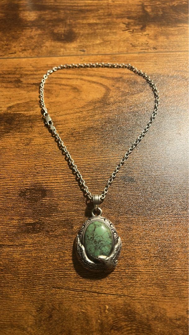 SAAD ネックレス イーグル ターコイズ シルバー925 （チェーン付き）