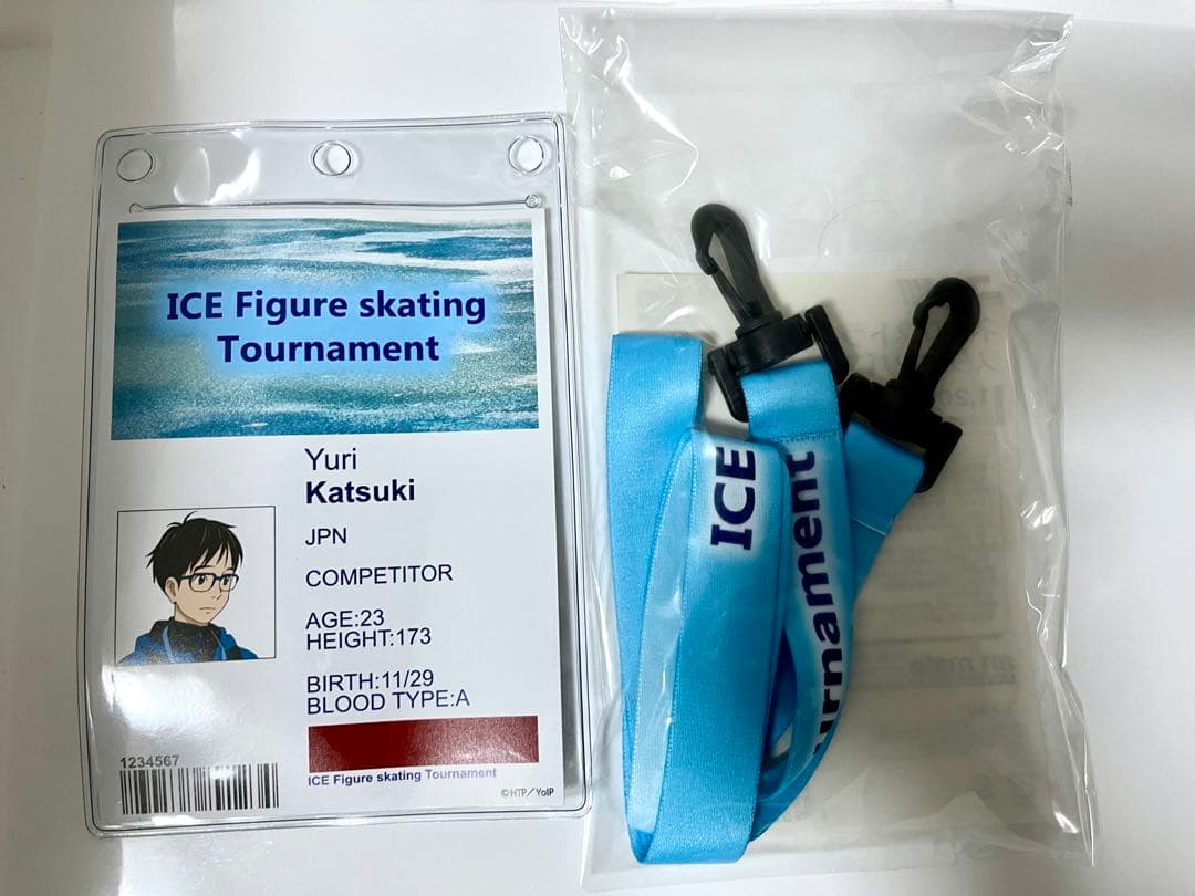 ユーリ!!! on ICEネックストラップスタッフパス 勝生勇利 - メルカリ