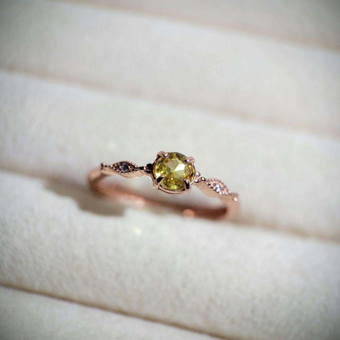 天然石リング スフェーン - メルカリ