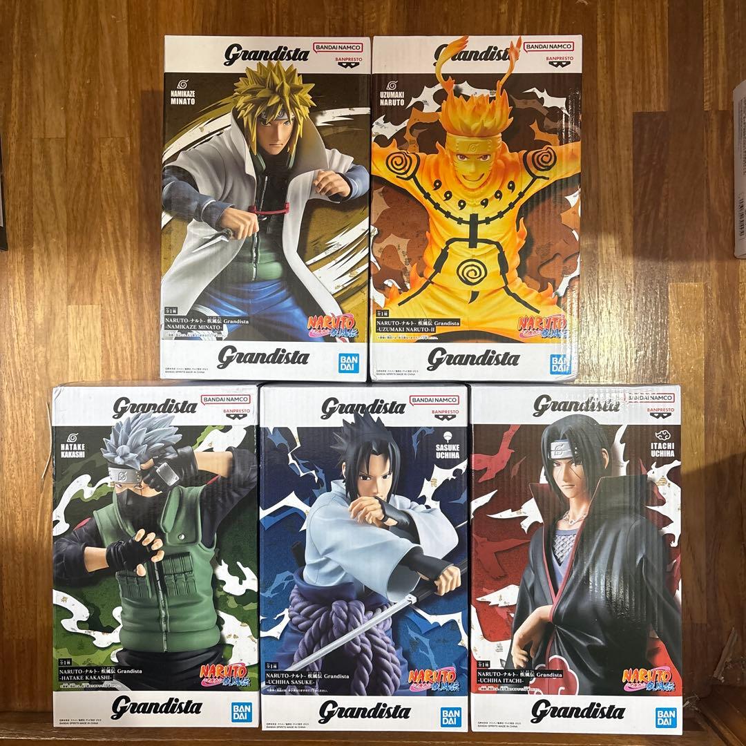 ナルト疾風伝　ミナト　カカシ　サスケ　イタチ　ナルト　grandista　セット