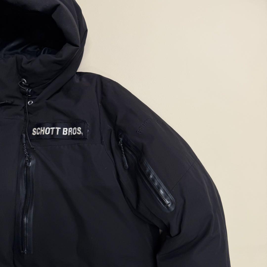 極上】SCHOTT Bros. ブラック ダウンジャケット 肉厚ショット - メルカリ