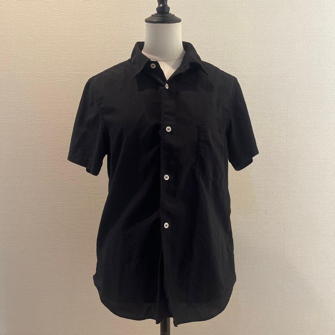 コムデギャルソン　コムコム　黒　シャツ コムコム コムデギャルソンCOMME des GARCONS コットン製品洗いロング