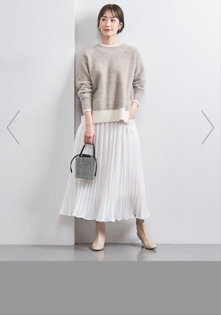 未使用フォックスカシミヤクルーネックニット 24FW UNITED ARROWS