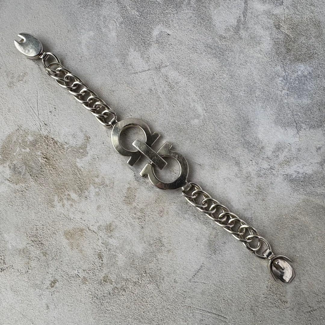 ヴィンテージ ケーブルチェーンリンクブレスレット シルバー925