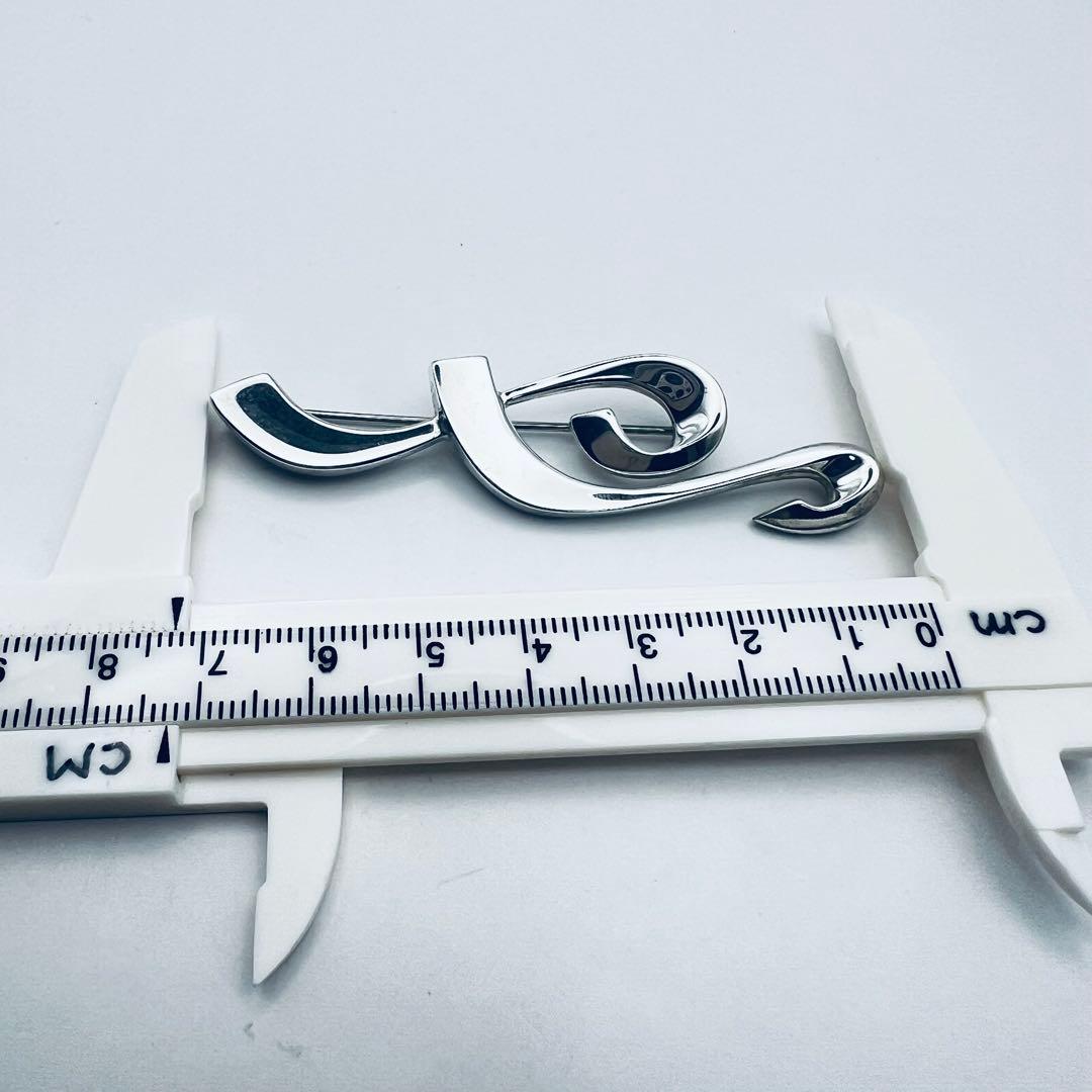 美品 レア ティファニー 音符 ブローチ ト音記号 シルバー
