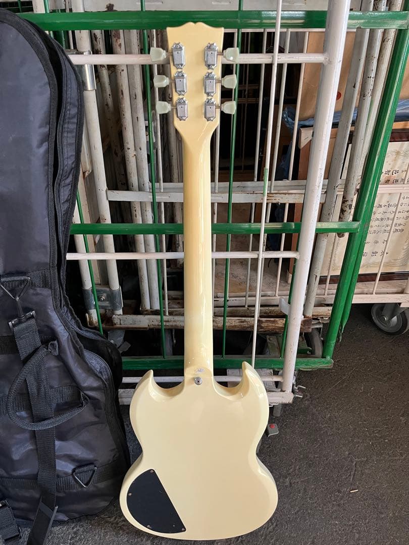 Maison SGスタイル エレキギター アイボリー 中古 現状品 ジャンク品