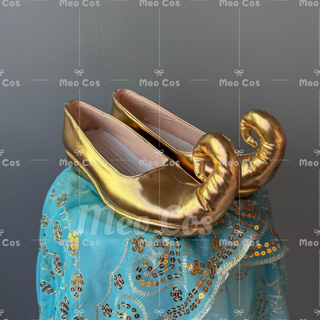 ディズニー コスプレ Dハロ ジャスミン アラジン 仮装 衣装大人 靴