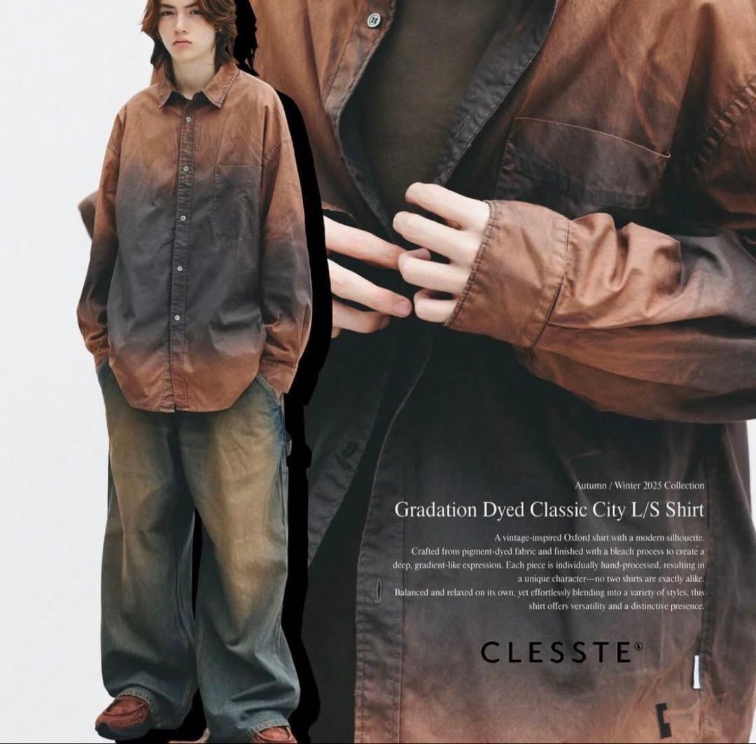 トップス GRADATION DYED CLASSIC CITY SHIRT
