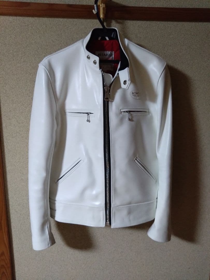 Lewis Leathers ホワイトレザージャケット