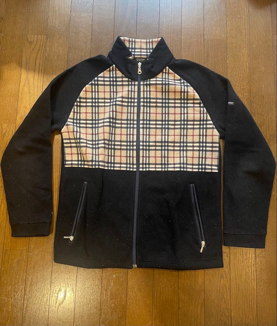 BURBERRY BLACK LABELフリースフルジップ ブルゾン　サイズ2