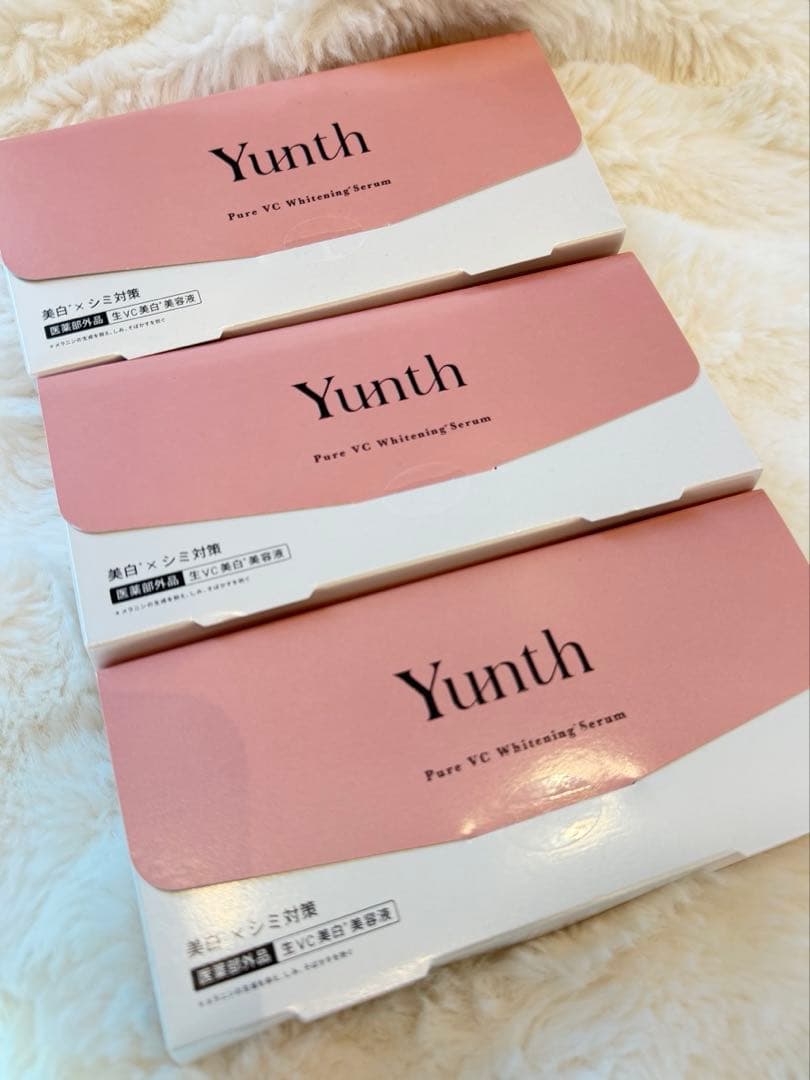 【新品・未開封】Yunth ユンス28包×3箱　生ビタミンC美白美容液