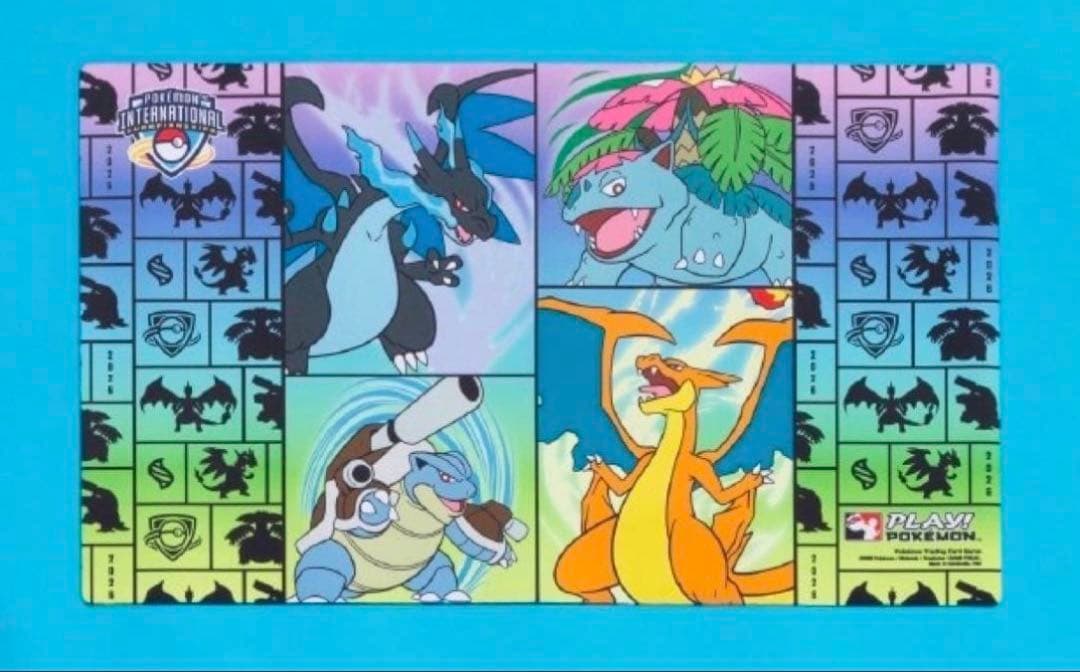 海外ポケモンセンター限定 プレイマットEUIC ロンドン 御三家メガ進化