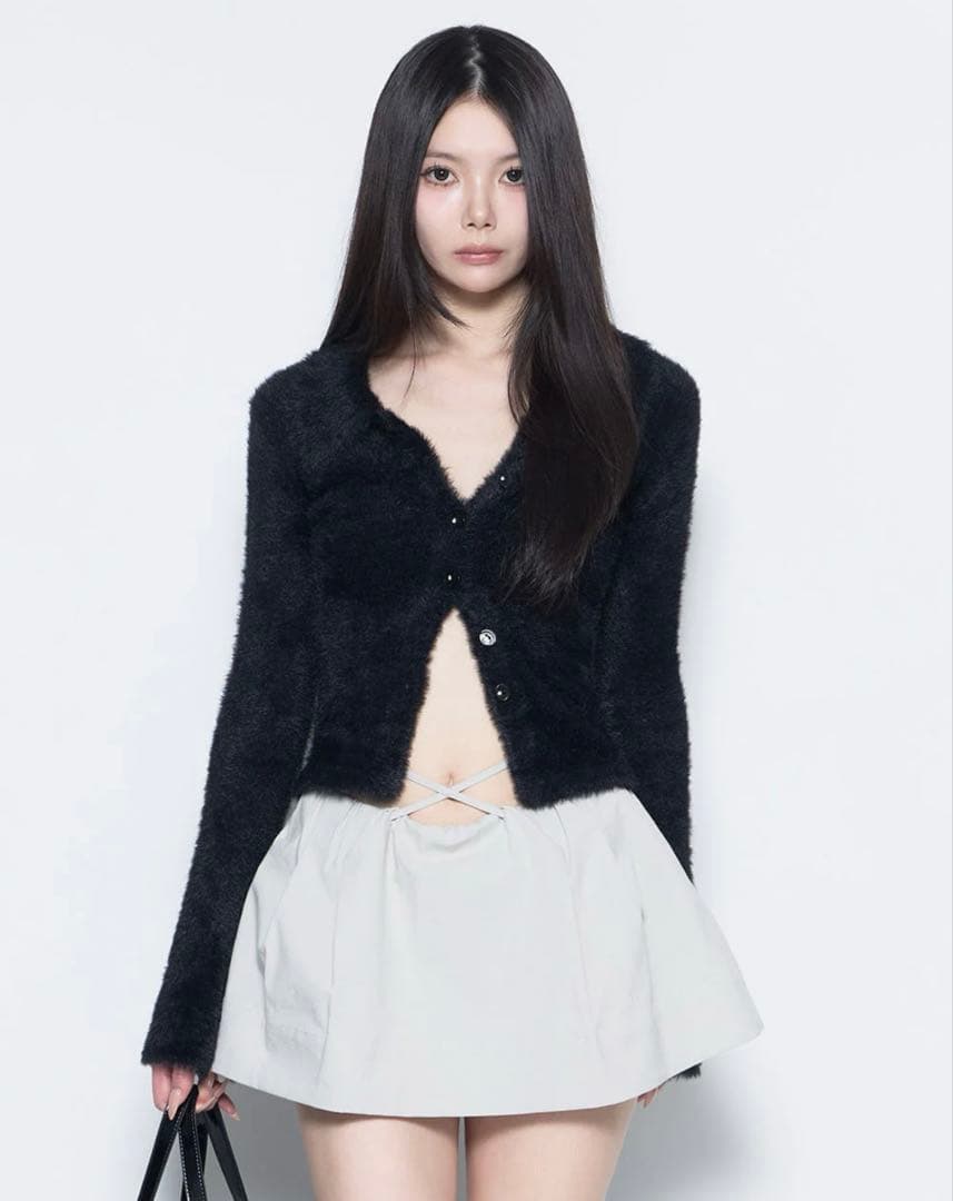 なーぴん THEREDTHREAD S fluffy knit tops