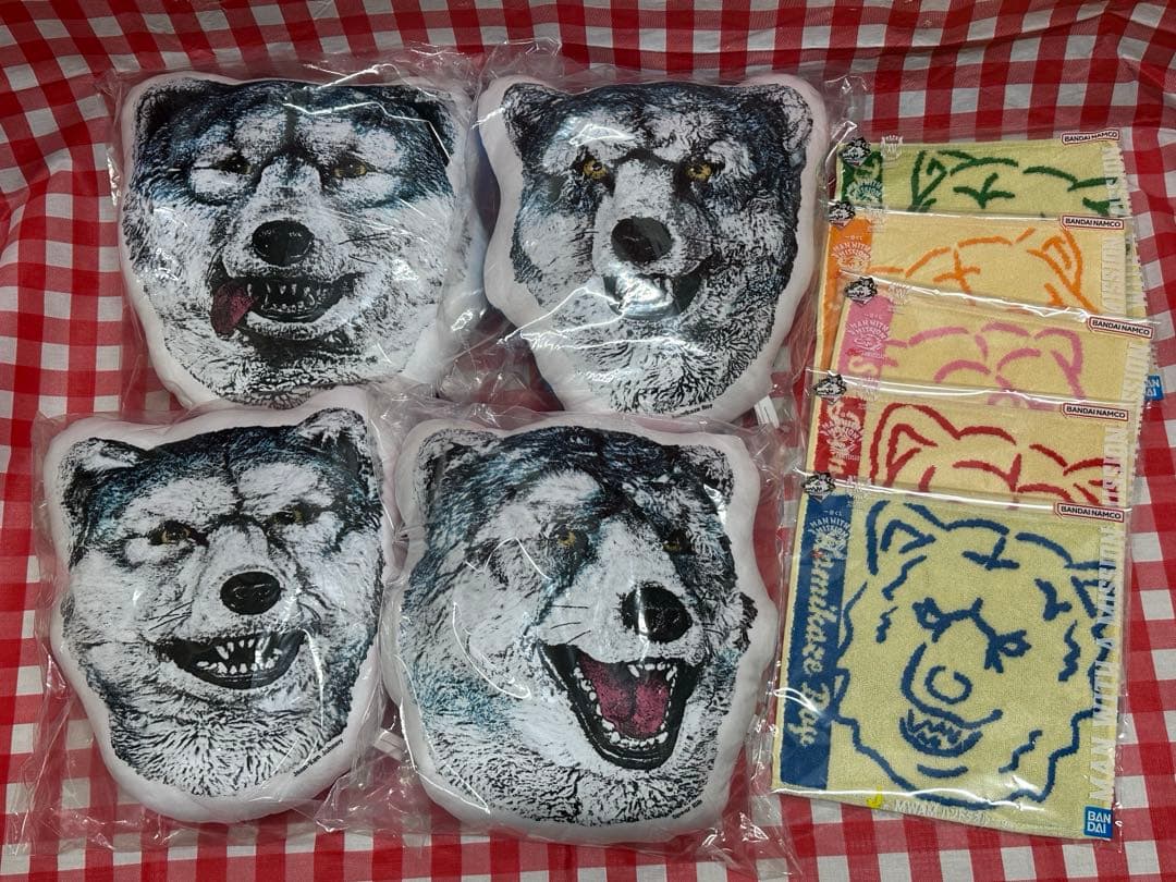 一番くじ マンウィズ フェイスクッション タオル セット