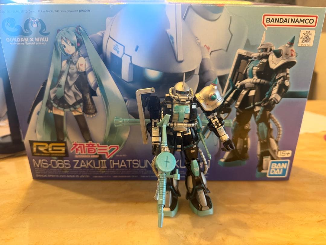 RG 初音ミクver 限定品　完成済　　リペイント