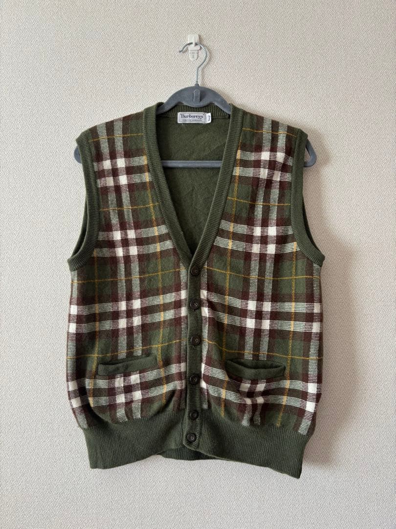 希少！Burberrys バーバリーズ ニットベスト　ノバチェック