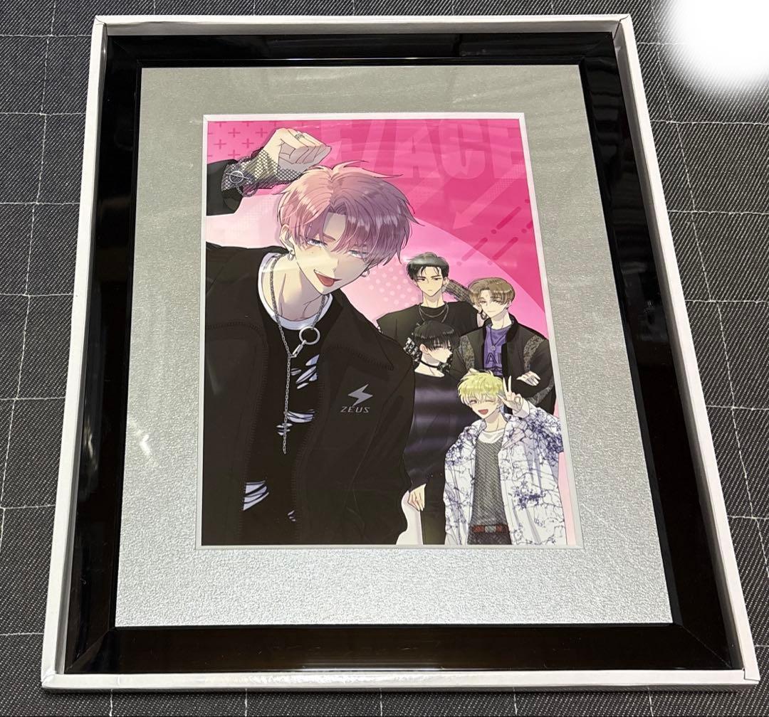 多聞くん今どっち！？ 額装高精細複製原画 B キャラファイングラフ 漫福ガチャ