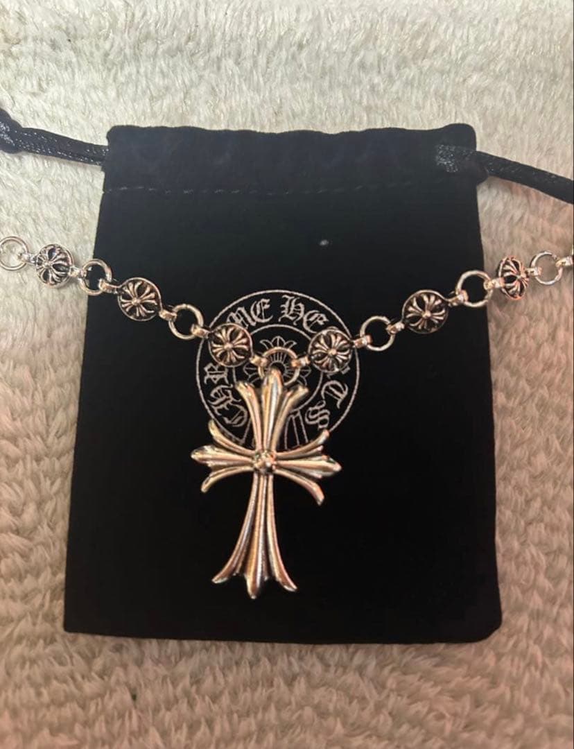 Chrome Hearts シルバーネックレス クロムハーツ CHROME HEARTS 銀座店 クロムハーツ ラージクロス ウィズベイル