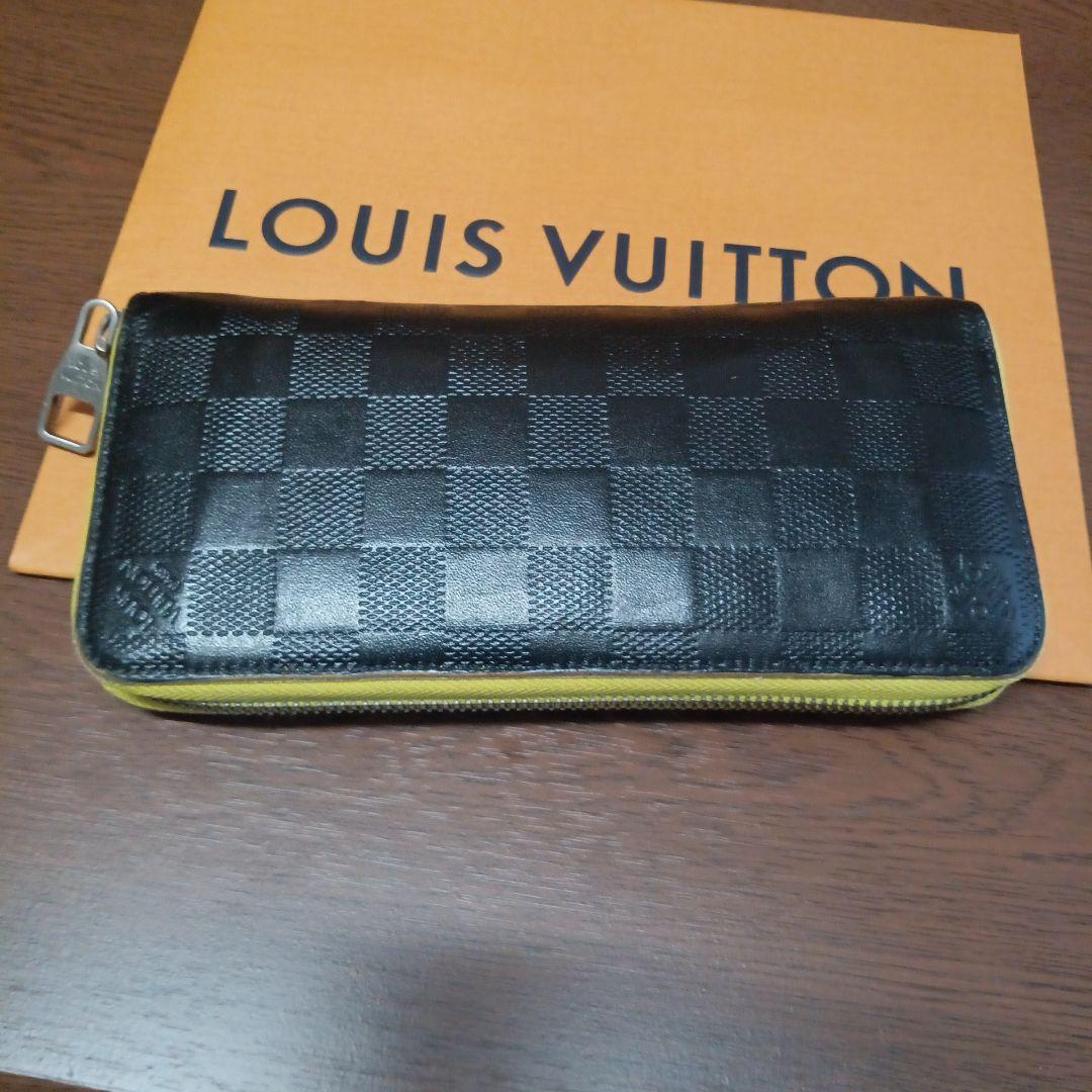ルイ・ヴィトン。訳あり良品、アンフィニダミエ、ヴェルティカルジッピーウォレット