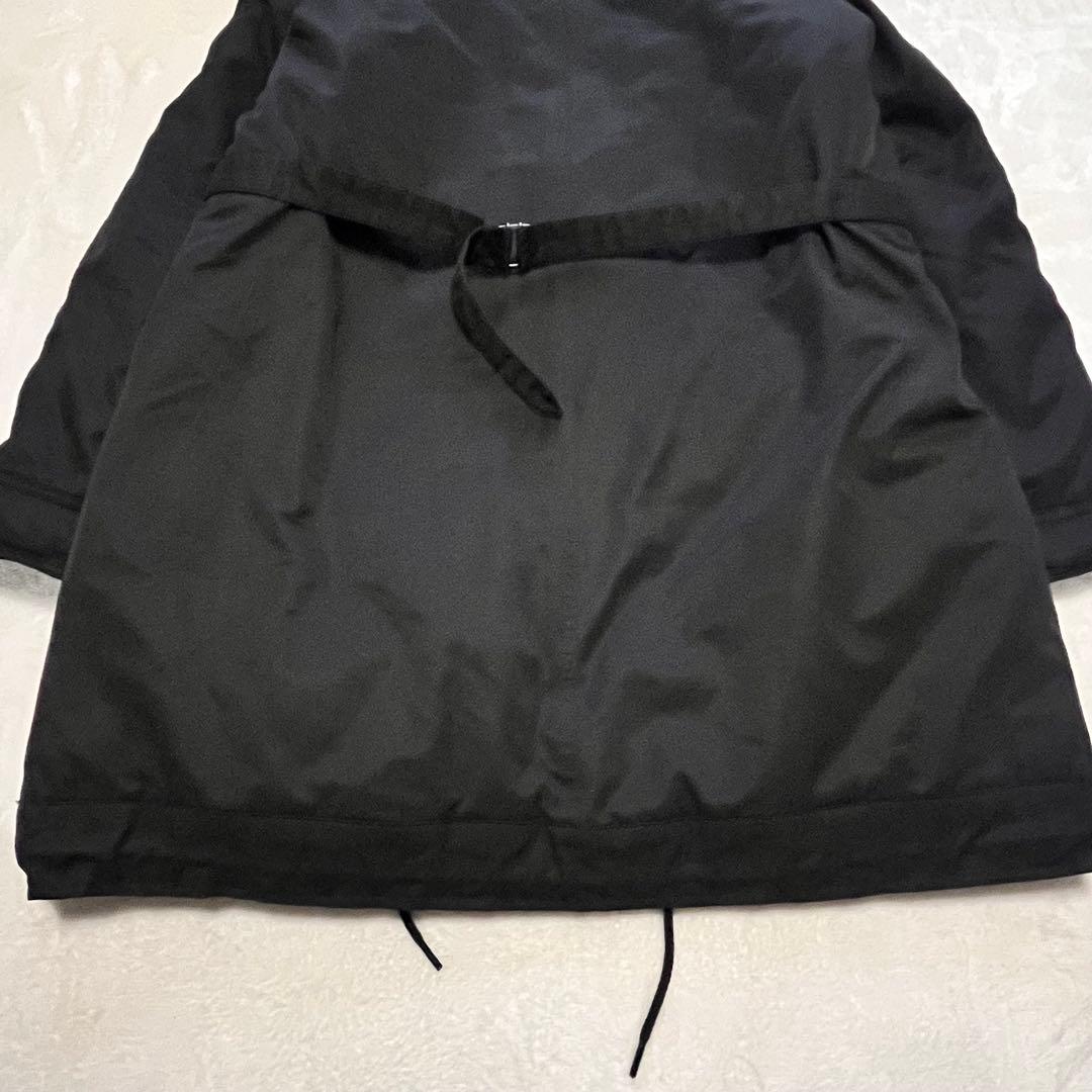 美品】ナノユニバース 西川ダウンモッズコート ラクーンファーブラック