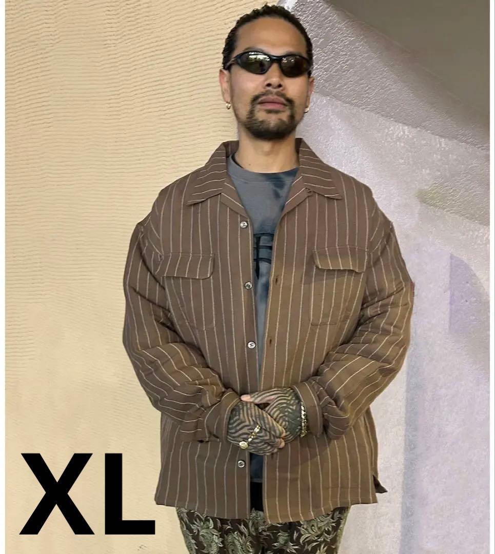 EXODUS エクソダス　ピンストライプオープンカラーシャツ　25秋冬