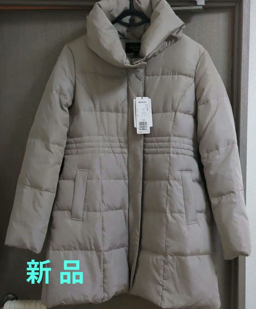 【新品】ketty ショールカラー　ベージュ ダウンコート　Lサイズ