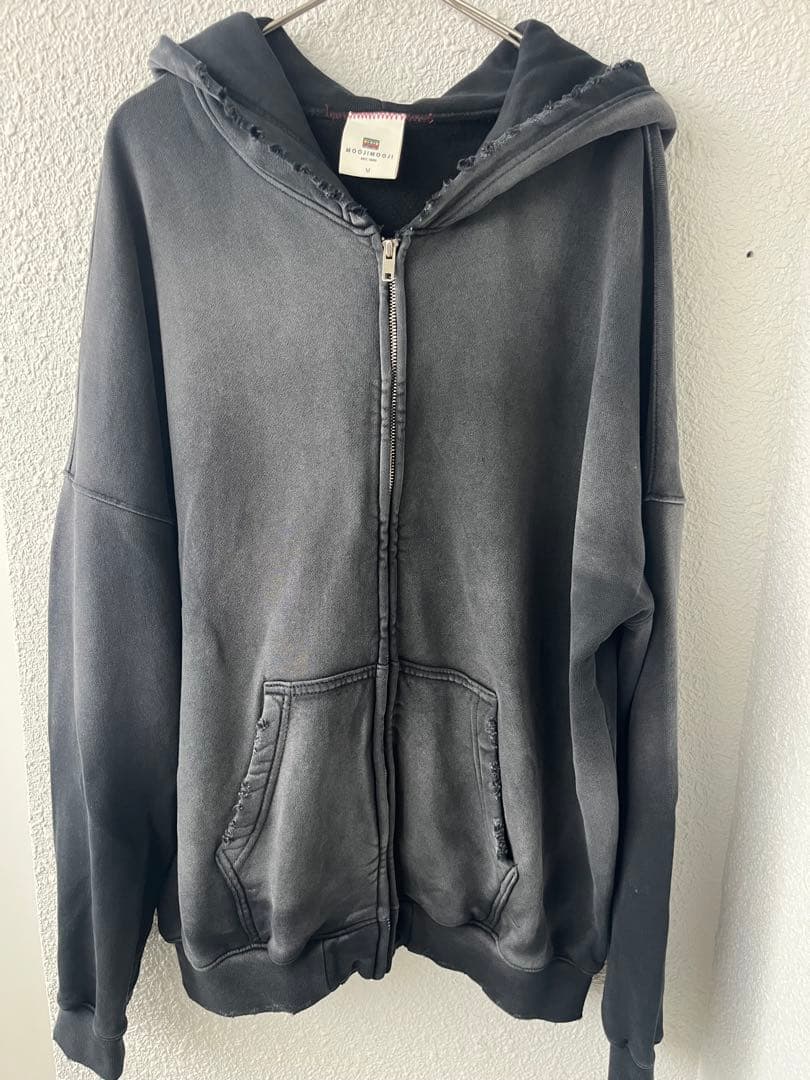 トップス moojimooji OVERSIZED ZIPUP HOODIE AGED