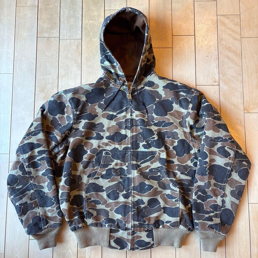 【買い物中毒】80's カーハート　アクティブジャケット　カモフラ柄