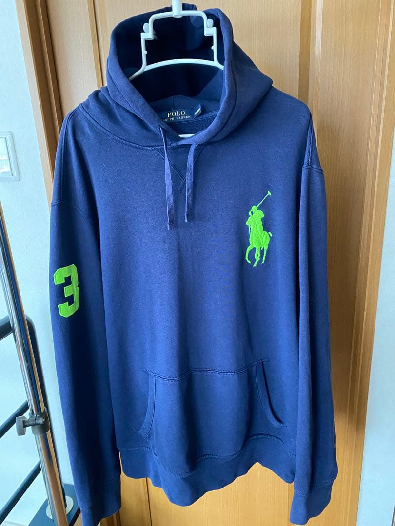 Polo Ralph Lauren ビッグポニーネイビー パーカーL