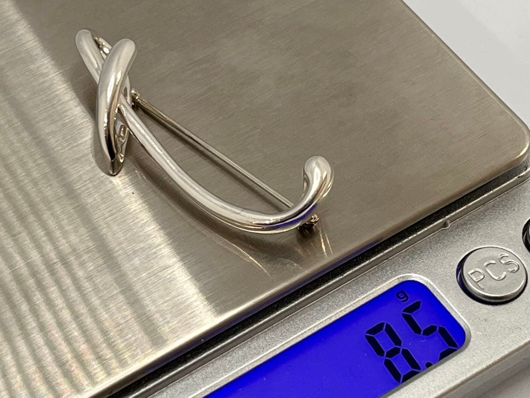 c583 美品 ティファニー アルファベット「t」イニシャル「T」ブローチ