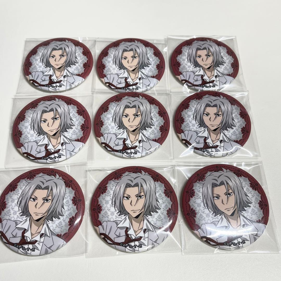 家庭教師ヒットマンREBORN ホワイトスーツ 缶バッジ 獄寺隼人