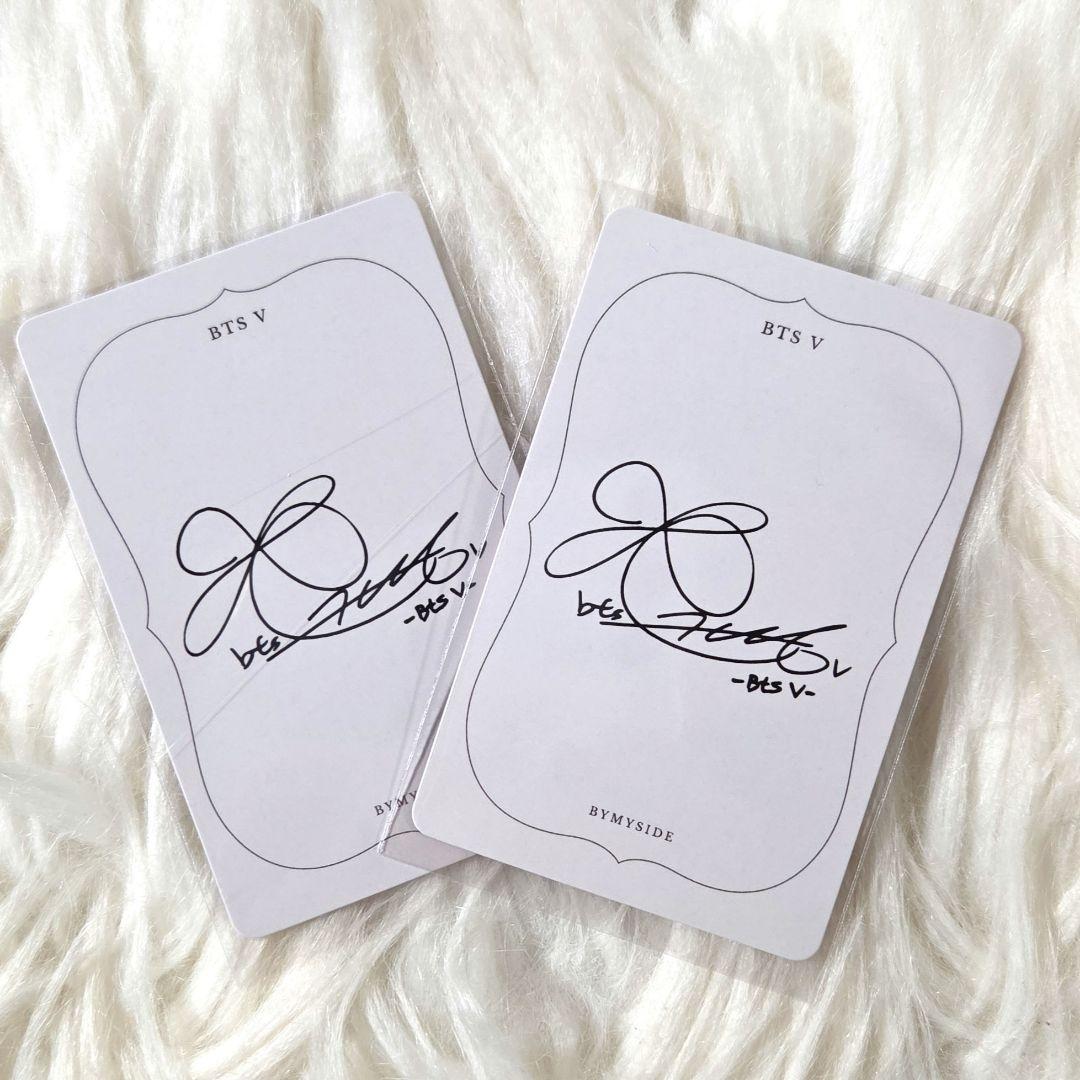 BTS V テテ マスタニムセンイルカフェアクリルフチコ&トレカセット