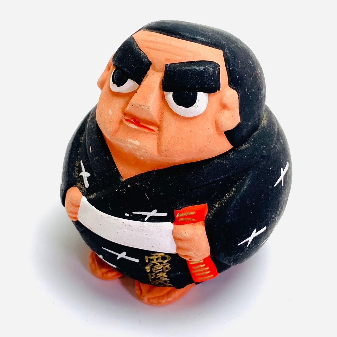 西郷隆盛 せごどん 木製 置物 缶バッチ 3点セット おまとめ 鹿児島土産