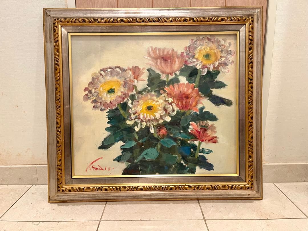 油彩画 花 金の額縁 imgrc0086709192.jpg