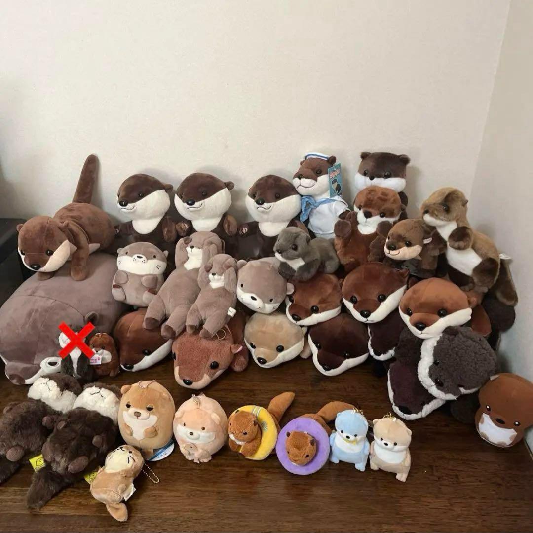カワウソぬいぐるみ ストラップ 36個まとめ売り カワウソ ぬいぐるみ グッズ 雑貨 A-SHOW 栄商 ぱっくんクラブ 携帯