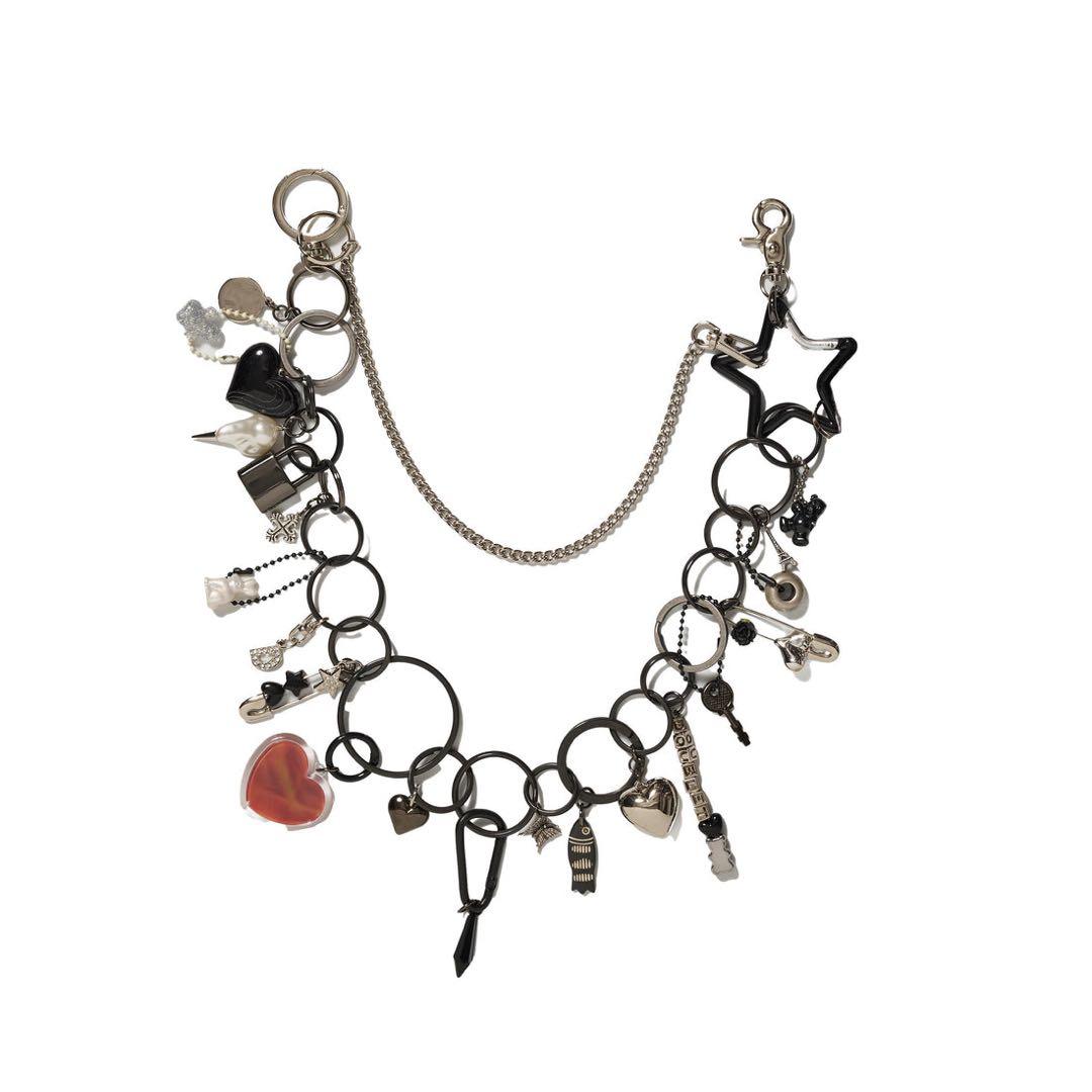 小物 doublet KEY CHAIN BLACK